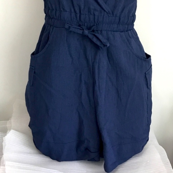 Fashion Nova Navy Blue Summer Romper NWT - Picture 7 of 9